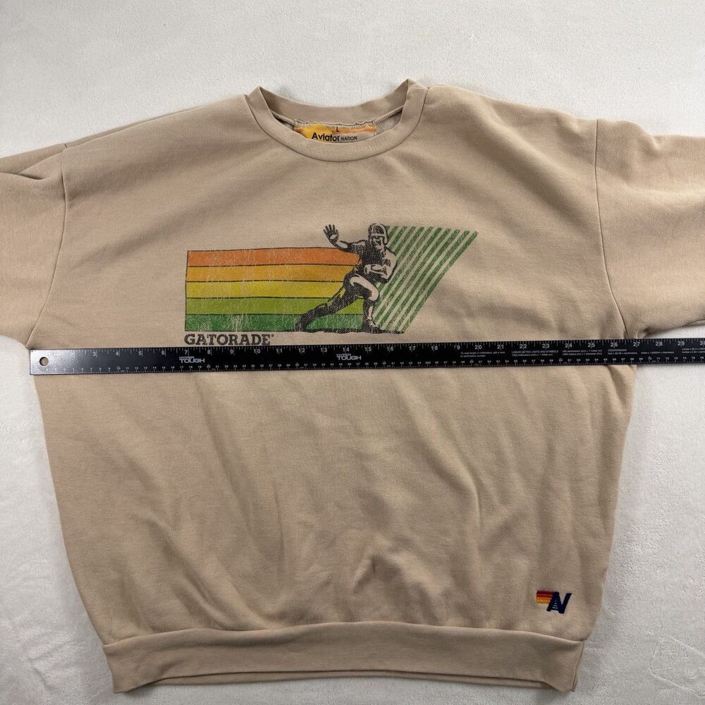 ULTRA RARE AVIATOR NATION Gatorade Football Bolt Crew Sweatshirt UNISEX Size L - Picture 7 of 14